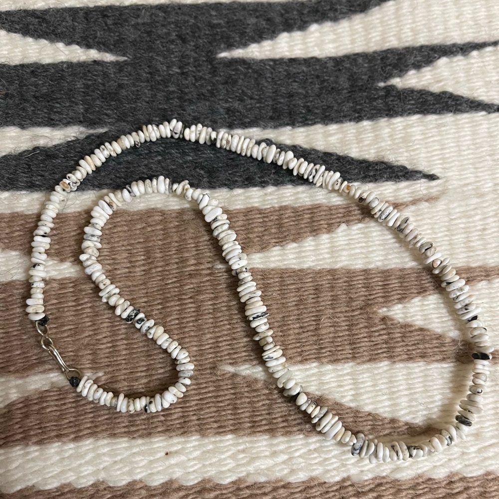 White Buffalo Turquoise Chip Necklace